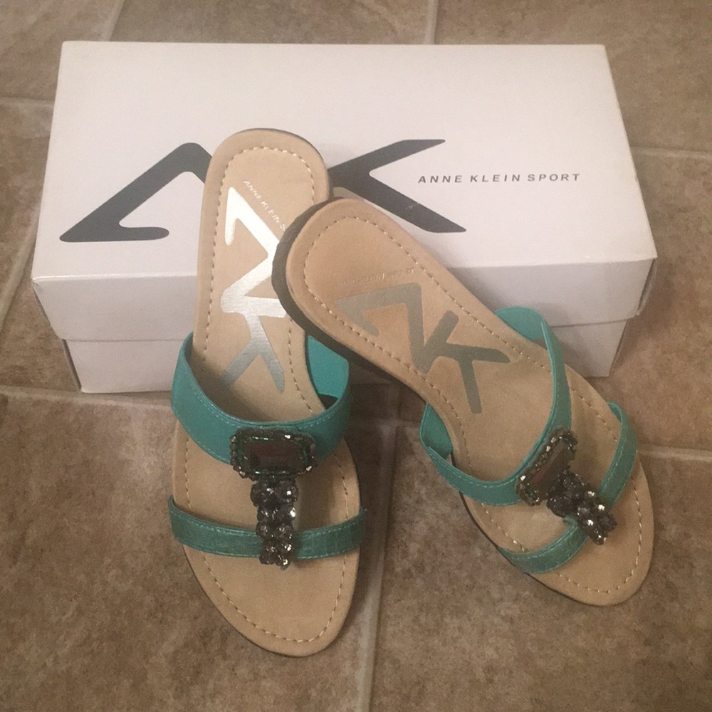 Anne Klein Sport jewel sandals